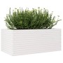 Jardinera de madera maciza de pino blanco 110x60x45,5 cm en Macetas y jardineras | Comprar online en Foru.es