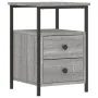 Mesitas noche 2 uds madera ingeniería gris Sonoma 34x35,5x50 cm de vidaXL, Mesitas de noche - Ref: Foro24-826020, Precio: 84,...