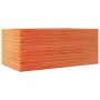 Jardinera madera maciza de pino marrón cera 110x60x45,5 cm en Macetas y jardineras | Comprar online en Foru.es