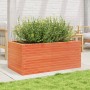 Jardinera madera maciza de pino marrón cera 110x60x45,5 cm en Macetas y jardineras | Comprar online en Foru.es
