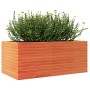 Jardinera madera maciza de pino marrón cera 110x60x45,5 cm en Macetas y jardineras | Comprar online en Foru.es