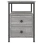 Mesitas noche 2 uds madera ingeniería gris Sonoma 34x35,5x50 cm de vidaXL, Mesitas de noche - Ref: Foro24-826020, Precio: 84,...