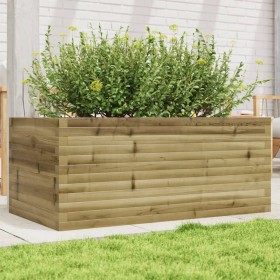 Jardinera madera de pino impregnada 110x60x45,5 cm en Macetas y jardineras | Comprar online en Foru.es