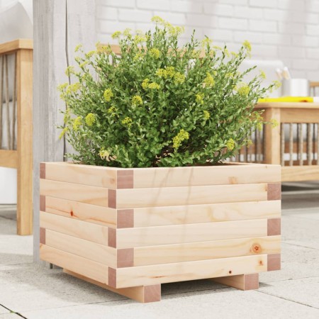 Jardinera de madera maciza de pino 40x40x26,5 cm en Macetas y jardineras | Comprar online en Foru.es