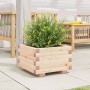 Jardinera de madera maciza de pino 40x40x26,5 cm en Macetas y jardineras | Comprar online en Foru.es