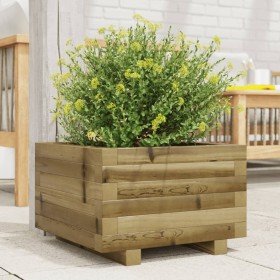 Jardinera madera de pino impregnada 40x40x26,5 cm en Macetas y jardineras | Comprar online en Foru.es