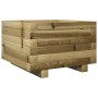 Jardinera madera de pino impregnada 40x40x26,5 cm en Macetas y jardineras | Comprar online en Foru.es
