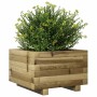 Jardinera madera de pino impregnada 40x40x26,5 cm en Macetas y jardineras | Comprar online en Foru.es