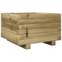 Jardinera madera de pino impregnada 40x40x26,5 cm en Macetas y jardineras | Comprar online en Foru.es