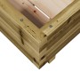 Jardinera madera de pino impregnada 40x40x26,5 cm en Macetas y jardineras | Comprar online en Foru.es