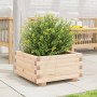 Jardinera de madera maciza de pino 50x50x26,5 cm en Macetas y jardineras | Comprar online en Foru.es