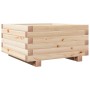 Jardinera de madera maciza de pino 50x50x26,5 cm en Macetas y jardineras | Comprar online en Foru.es