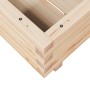 Jardinera de madera maciza de pino 50x50x26,5 cm en Macetas y jardineras | Comprar online en Foru.es