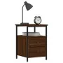 Mesitas noche 2 uds madera ingeniería marrón roble 34x35,5x50cm de vidaXL, Mesitas de noche - Ref: Foro24-826022, Precio: 73,...