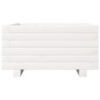Jardinera de madera maciza de pino blanco 50x50x26,5 cm en Macetas y jardineras | Comprar online en Foru.es