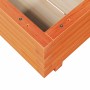 Jardinera madera maciza de pino marrón cera 50x50x26,5 cm en Macetas y jardineras | Comprar online en Foru.es