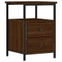 Mesitas noche 2 uds madera ingeniería marrón roble 34x35,5x50cm de vidaXL, Mesitas de noche - Ref: Foro24-826022, Precio: 73,...