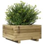 Jardinera de madera de pino impregnada 50x50x26,5 cm en Macetas y jardineras | Comprar online en Foru.es