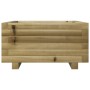 Jardinera de madera de pino impregnada 50x50x26,5 cm en Macetas y jardineras | Comprar online en Foru.es