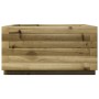 Jardinera de madera de pino impregnada 50x50x26,5 cm en Macetas y jardineras | Comprar online en Foru.es