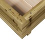 Jardinera de madera de pino impregnada 50x50x26,5 cm en Macetas y jardineras | Comprar online en Foru.es