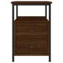 Mesitas noche 2 uds madera ingeniería marrón roble 34x35,5x50cm de vidaXL, Mesitas de noche - Ref: Foro24-826022, Precio: 73,...