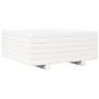 Jardinera de madera maciza de pino blanco 60x60x26,5 cm en Macetas y jardineras | Comprar online en Foru.es