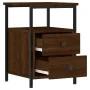 Mesitas noche 2 uds madera ingeniería marrón roble 34x35,5x50cm de vidaXL, Mesitas de noche - Ref: Foro24-826022, Precio: 73,...