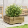 Jardinera de madera de pino impregnada 60x60x26,5 cm en Macetas y jardineras | Comprar online en Foru.es
