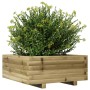 Jardinera de madera de pino impregnada 60x60x26,5 cm en Macetas y jardineras | Comprar online en Foru.es