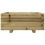 Jardinera de madera de pino impregnada 60x60x26,5 cm en Macetas y jardineras | Comprar online en Foru.es