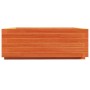 Jardinera de madera maciza de pino marrón cera 70x70x26,5 cm en Macetas y jardineras | Comprar online en Foru.es