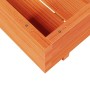 Jardinera de madera maciza de pino marrón cera 70x70x26,5 cm en Macetas y jardineras | Comprar online en Foru.es