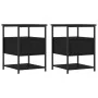 Mesitas de noche 2 uds madera de ingeniería negro 40x42x56 cm de vidaXL, Mesitas de noche - Ref: Foro24-826024, Precio: 92,63...