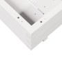 Jardinera de madera maciza de pino blanca 80x80x26,5 cm en Macetas y jardineras | Comprar online en Foru.es