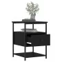 Mesitas de noche 2 uds madera de ingeniería negro 40x42x56 cm de vidaXL, Mesitas de noche - Ref: Foro24-826024, Precio: 92,63...