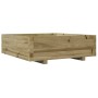Jardinera de madera de pino impregnada 80x80x26,5 cm en Macetas y jardineras | Comprar online en Foru.es