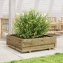 Jardinera de madera de pino impregnada 80x80x26,5 cm en Macetas y jardineras | Comprar online en Foru.es