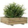 Jardinera de madera de pino impregnada 80x80x26,5 cm en Macetas y jardineras | Comprar online en Foru.es
