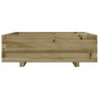 Jardinera de madera de pino impregnada 80x80x26,5 cm en Macetas y jardineras | Comprar online en Foru.es