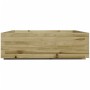 Jardinera de madera de pino impregnada 80x80x26,5 cm en Macetas y jardineras | Comprar online en Foru.es