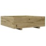 Jardinera de madera de pino impregnada 80x80x26,5 cm en Macetas y jardineras | Comprar online en Foru.es