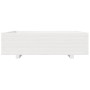 Jardinera de madera maciza de pino blanco 90x90x26,5 cm en Macetas y jardineras | Comprar online en Foru.es