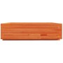 Jardinera de madera maciza de pino marrón cera 90x90x26,5 cm en Macetas y jardineras | Comprar online en Foru.es