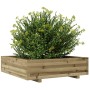 Jardinera de madera de pino impregnada 90x90x26,5 cm en Macetas y jardineras | Comprar online en Foru.es