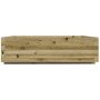 Jardinera de madera de pino impregnada 90x90x26,5 cm en Macetas y jardineras | Comprar online en Foru.es