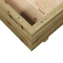 Jardinera de madera de pino impregnada 90x90x26,5 cm en Macetas y jardineras | Comprar online en Foru.es