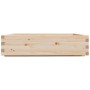 Jardinera madera maciza de pino 100x100x26,5 cm en Macetas y jardineras | Comprar online en Foru.es