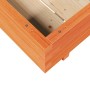 Jardinera de madera maciza de pino marrón cera 100x100x26,5 cm en Macetas y jardineras | Comprar online en Foru.es