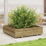 Jardinera de madera de pino impregnada 100x100x26,5 cm en Macetas y jardineras | Comprar online en Foru.es